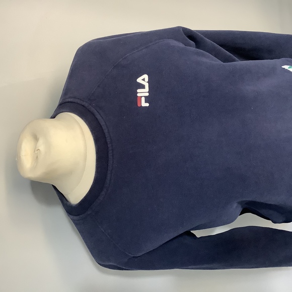 Fila Sweatshirt - Size M - Navy - Cotton - P2P 21” - Picture 2 of 8